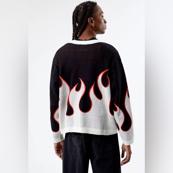 Men’s PacSun - Pacific Sunwear Flame Cardigan Size: Medium - Picture 5 of 10